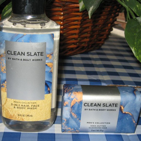 BBW Mens Clean Slate 3 In 1 Hair, Face & Body Wash and Soap Mens Collection - Picture 3 of 3